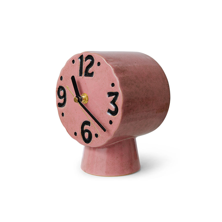 Retro keramična ura, Pink
