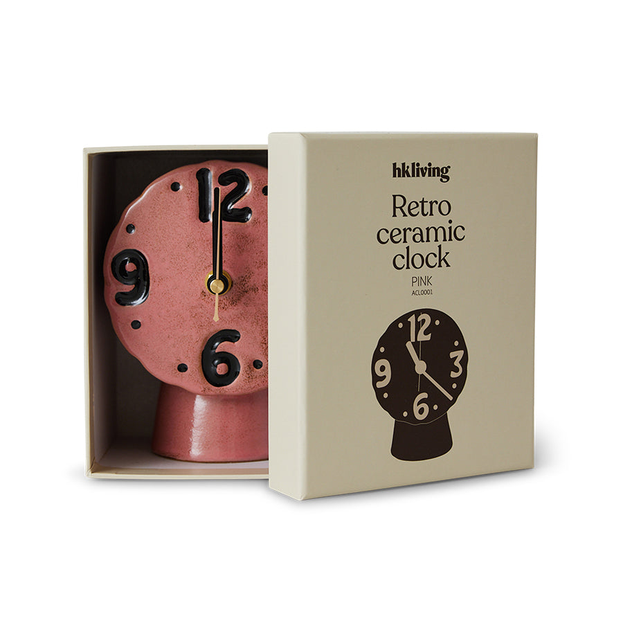 Retro keramična ura, Pink